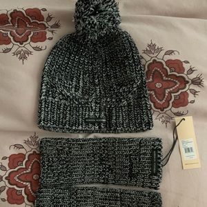 Rebecca Minkoff Gray & Black Beanie